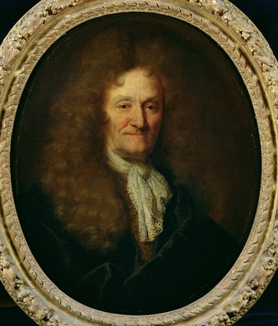 Portret van Jean de La Fontaine door Nicolas de Largillière